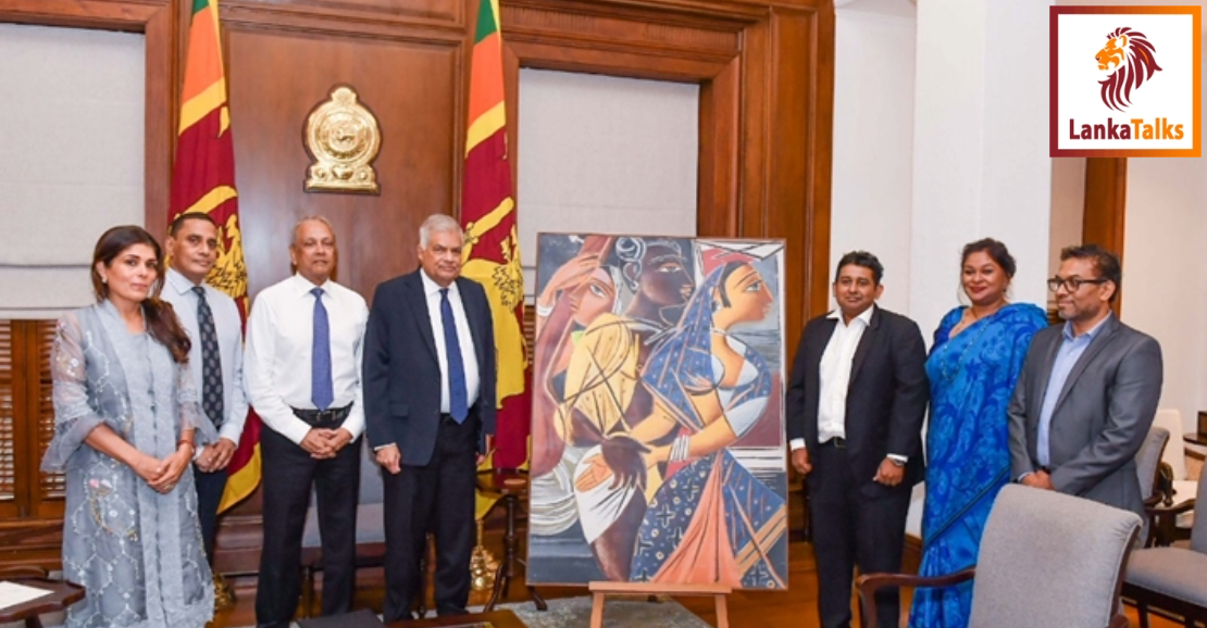 President Wickremesinghe presented with exclusive print  of George Keyt’s finest work